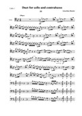 Дуэт для виолончели и контрабаса, 3-я часть, Allegro